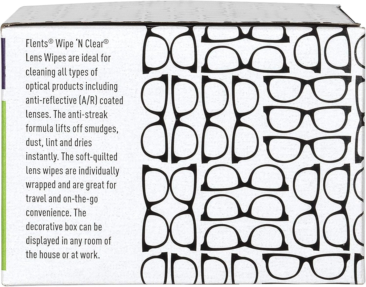 Flents Lens Wipes 150 Count Pre-Moistened Streak Free