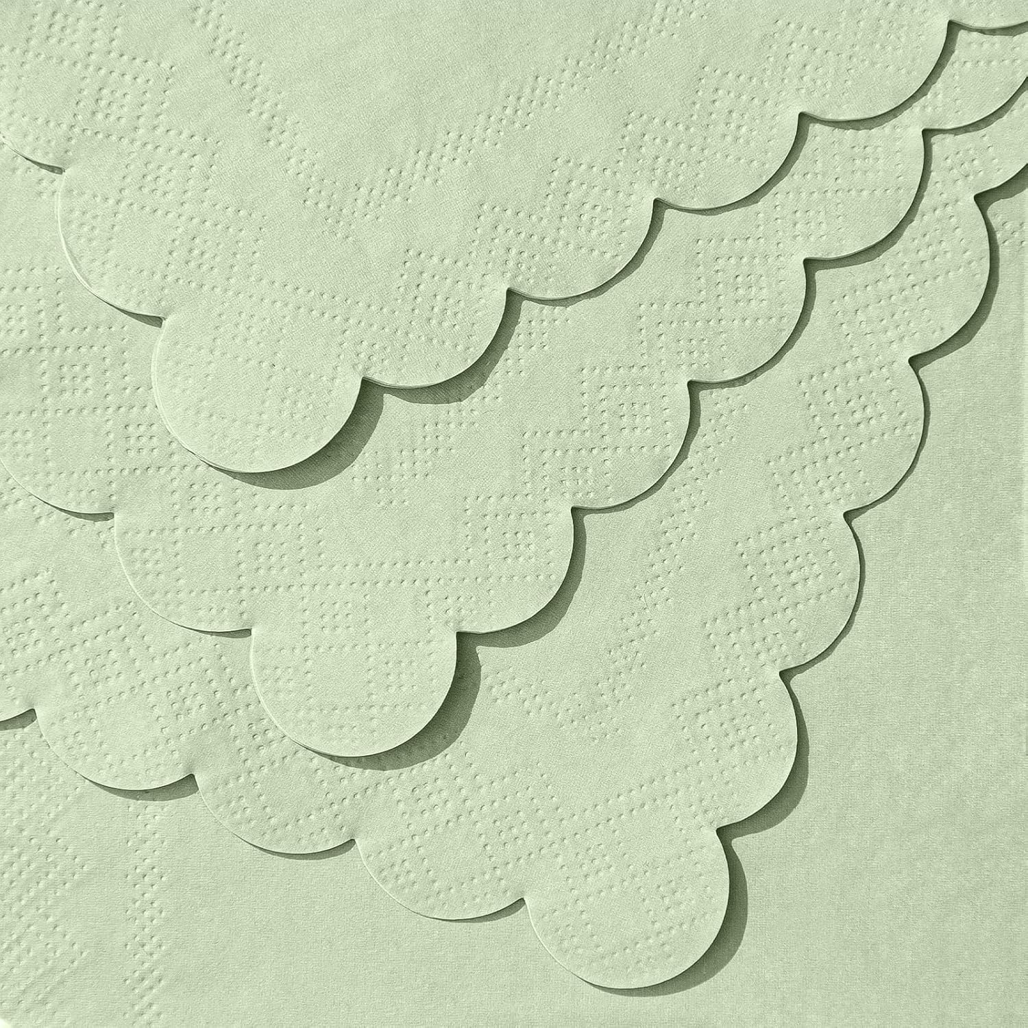 120 Pcs Sage Green Cocktail Napkins