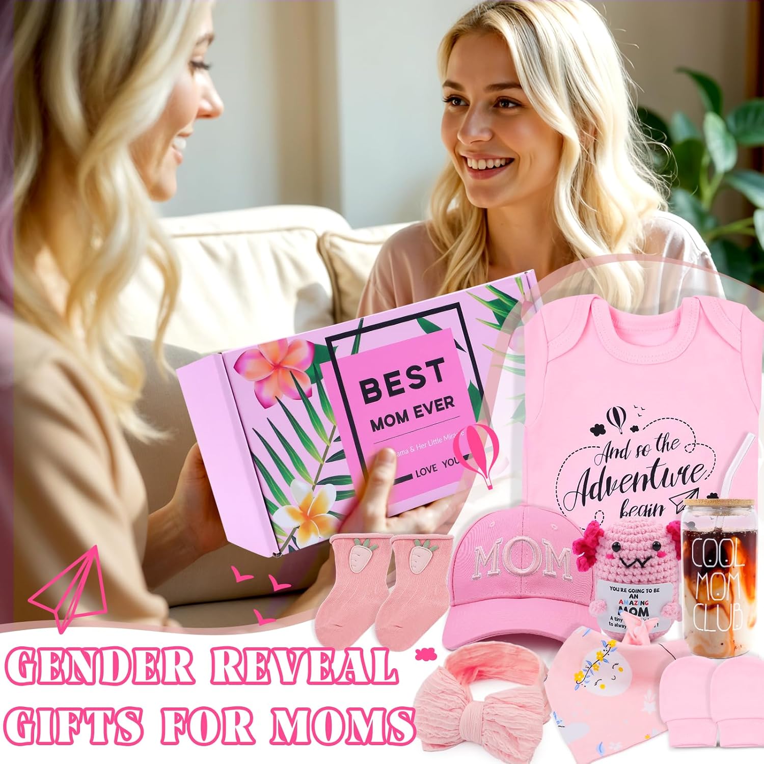 New Mom Pregnancy Gift Care Package for Baby Girl