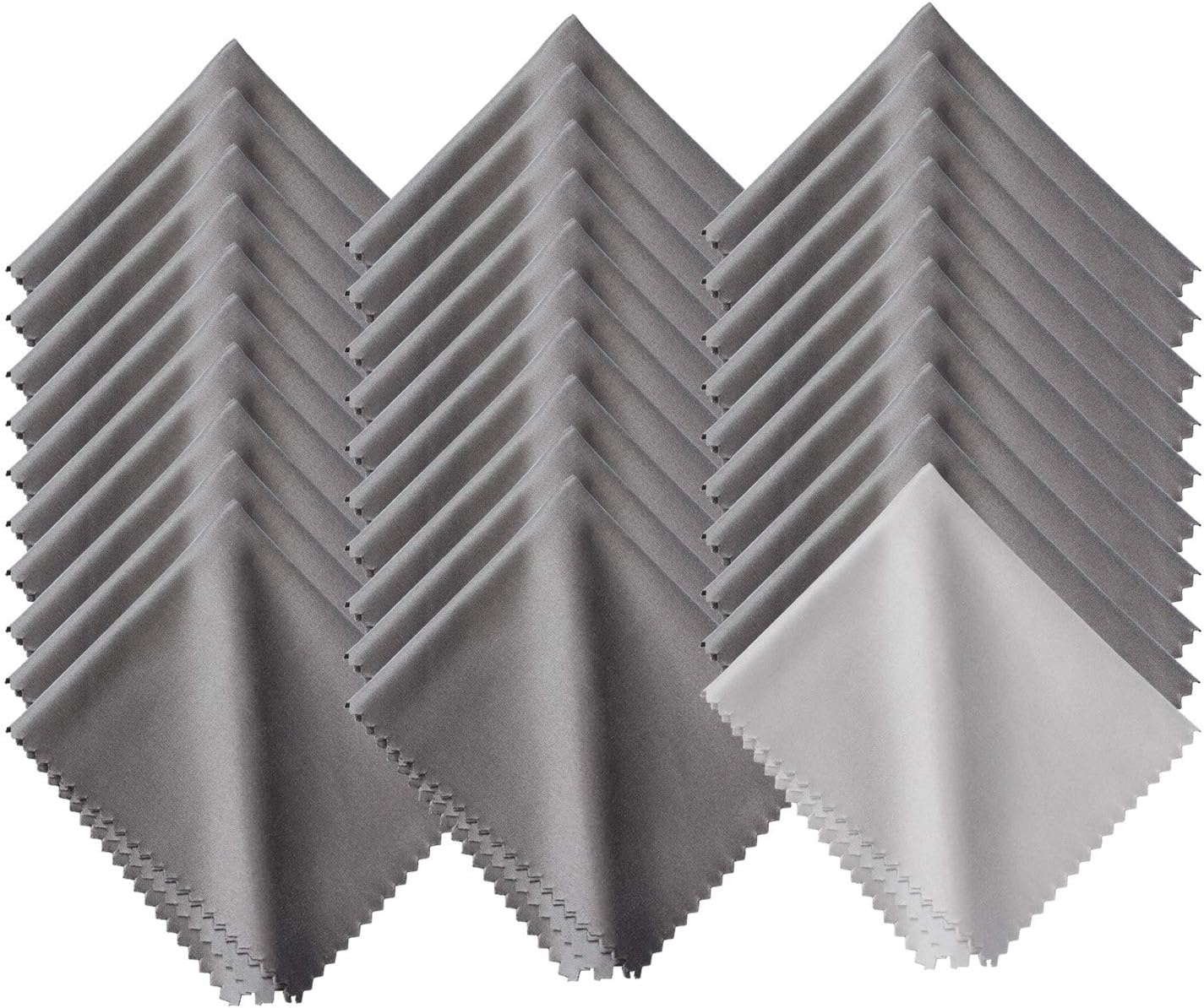 30 Pack Microfiber Cleaning Cloths for Glasses and Lenses