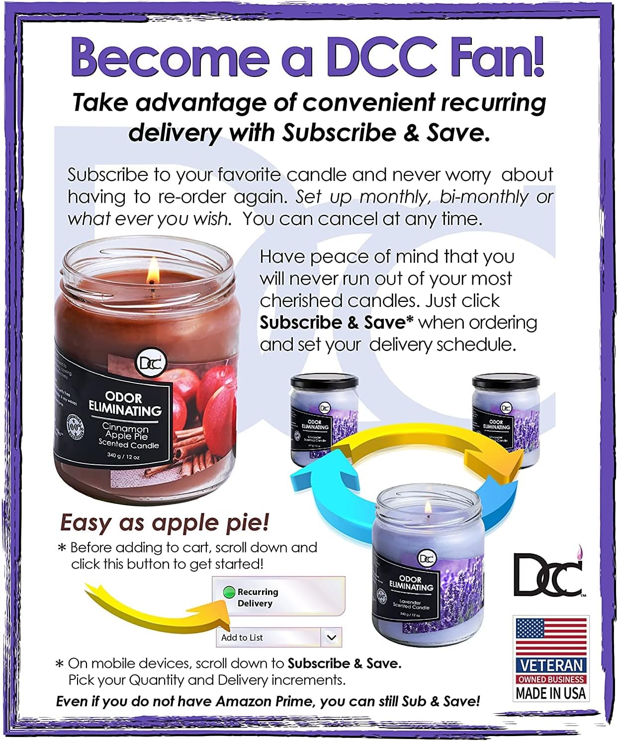 Bamboo Odor Eliminating Highly Fragranced Candle