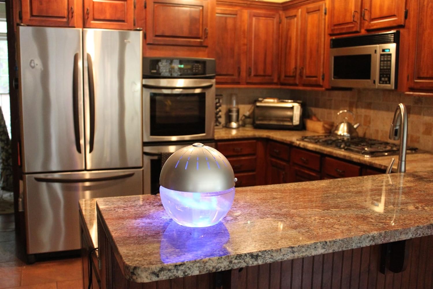 Earth Globe Air Purifier and Diffuser 2 Units Silver