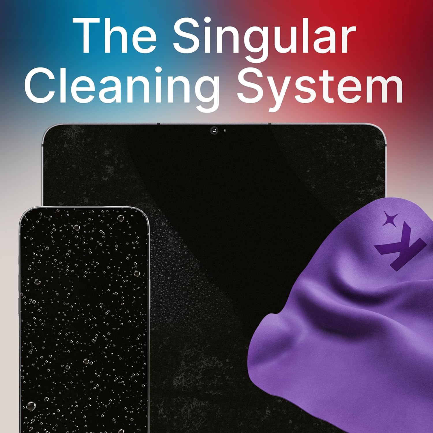 Koala Lens Cleaning Cloth Pack of 6 Blue Purple