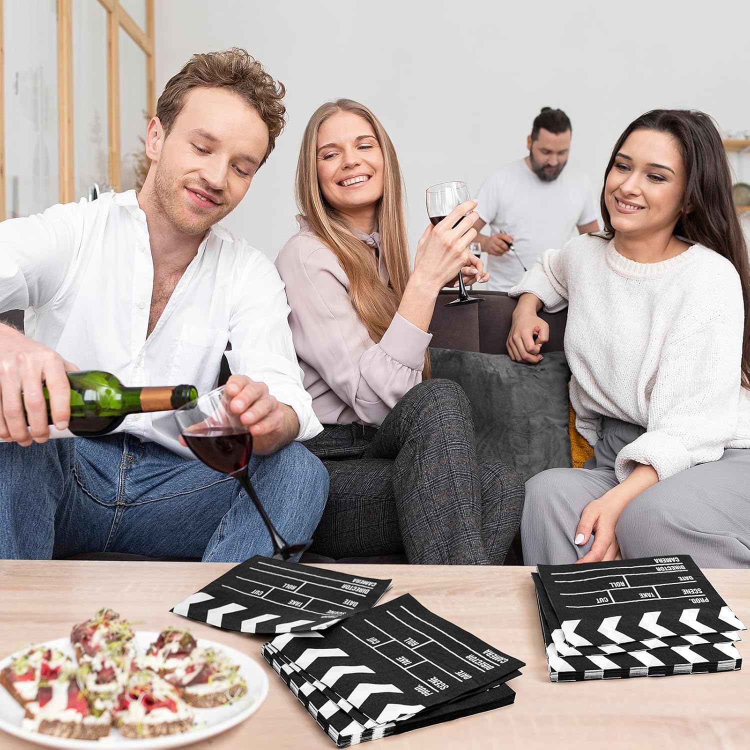 Movie Night Disposable Paper Napkins 50Pcs