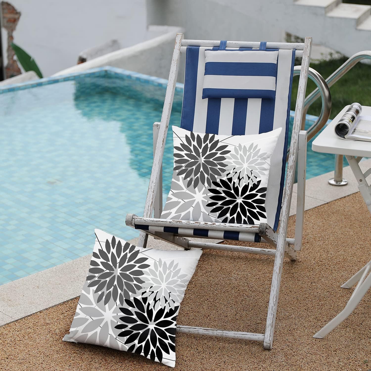 DFXSZ 18x18 Inch Waterproof Pillow Covers Set of 2