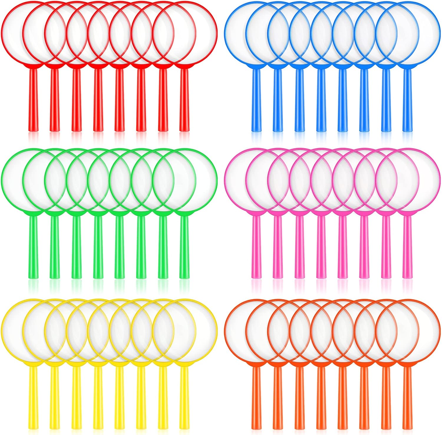 Kingdder 96 Pcs 5 Inch Mini Magnifying Glass for Kids