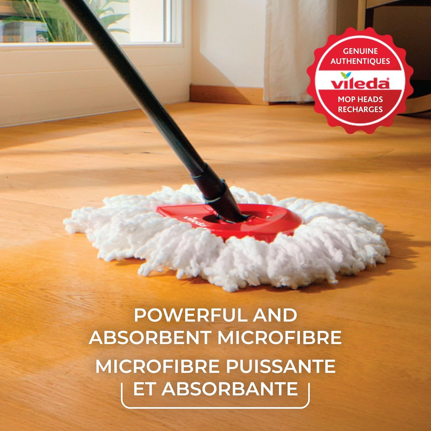 Vileda EasyWring Microfiber Spin Mop and Bucket Floor Cleaning System