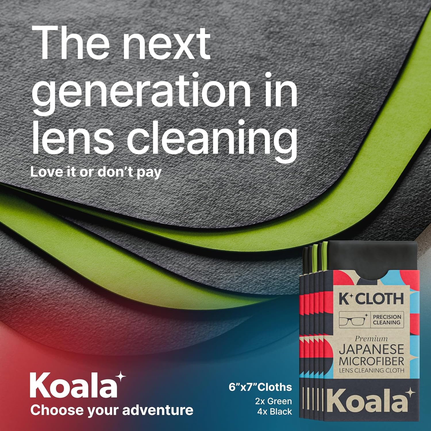 Koala Lens Cleaning Cloth Pack of 6