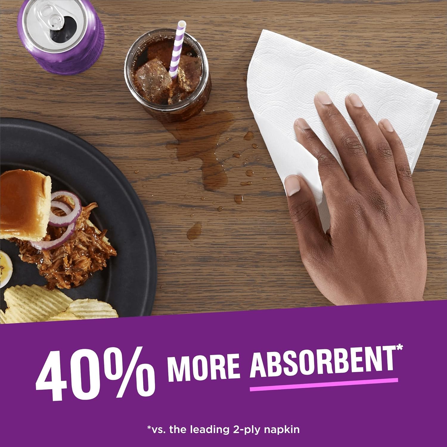 Vanity Fair Extra Absorbent Paper Napkins 160 Count
