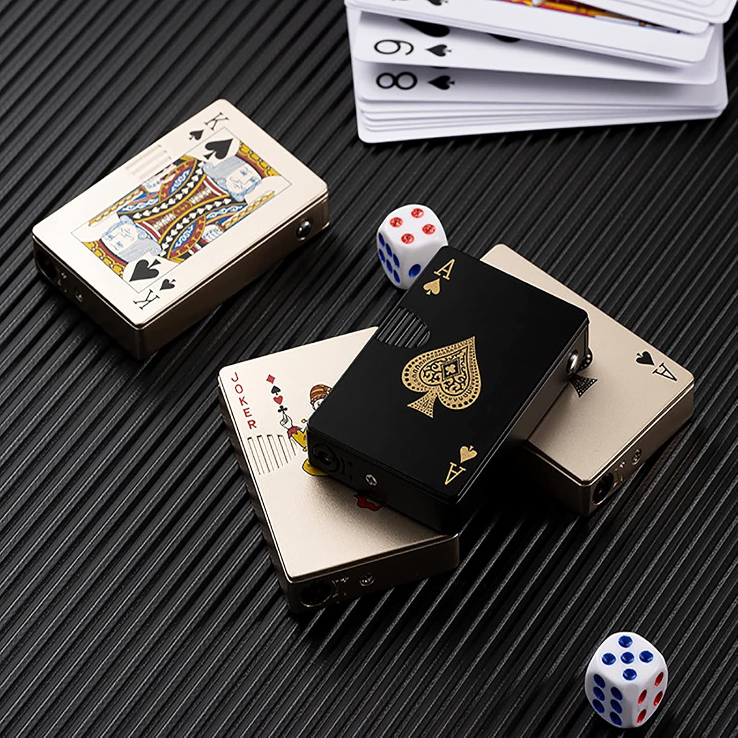 Jet Torch Lighter with Ace Card Design