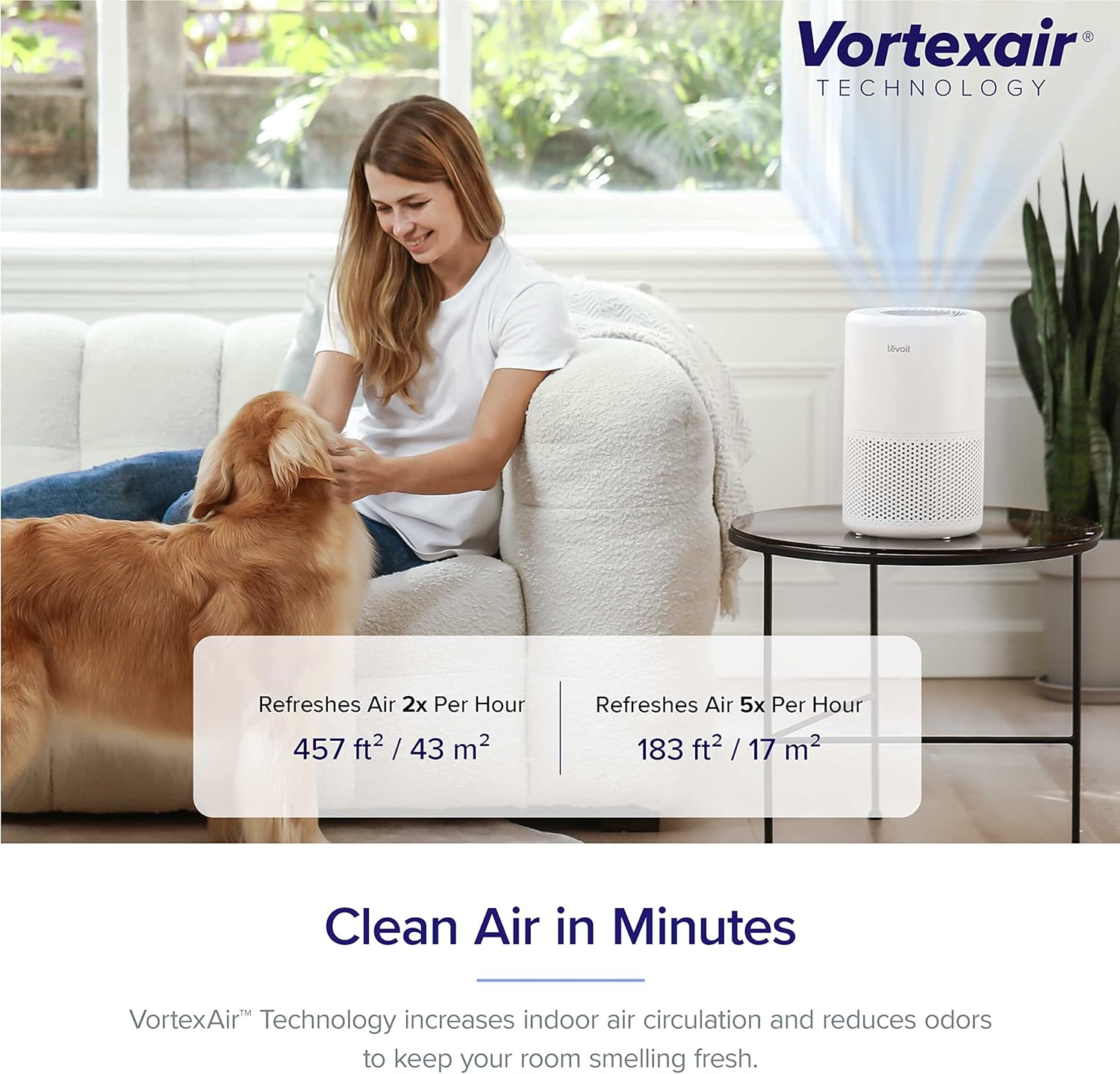 LEVOIT Air Purifier with Essential Oil Diffuser and Alexa Control