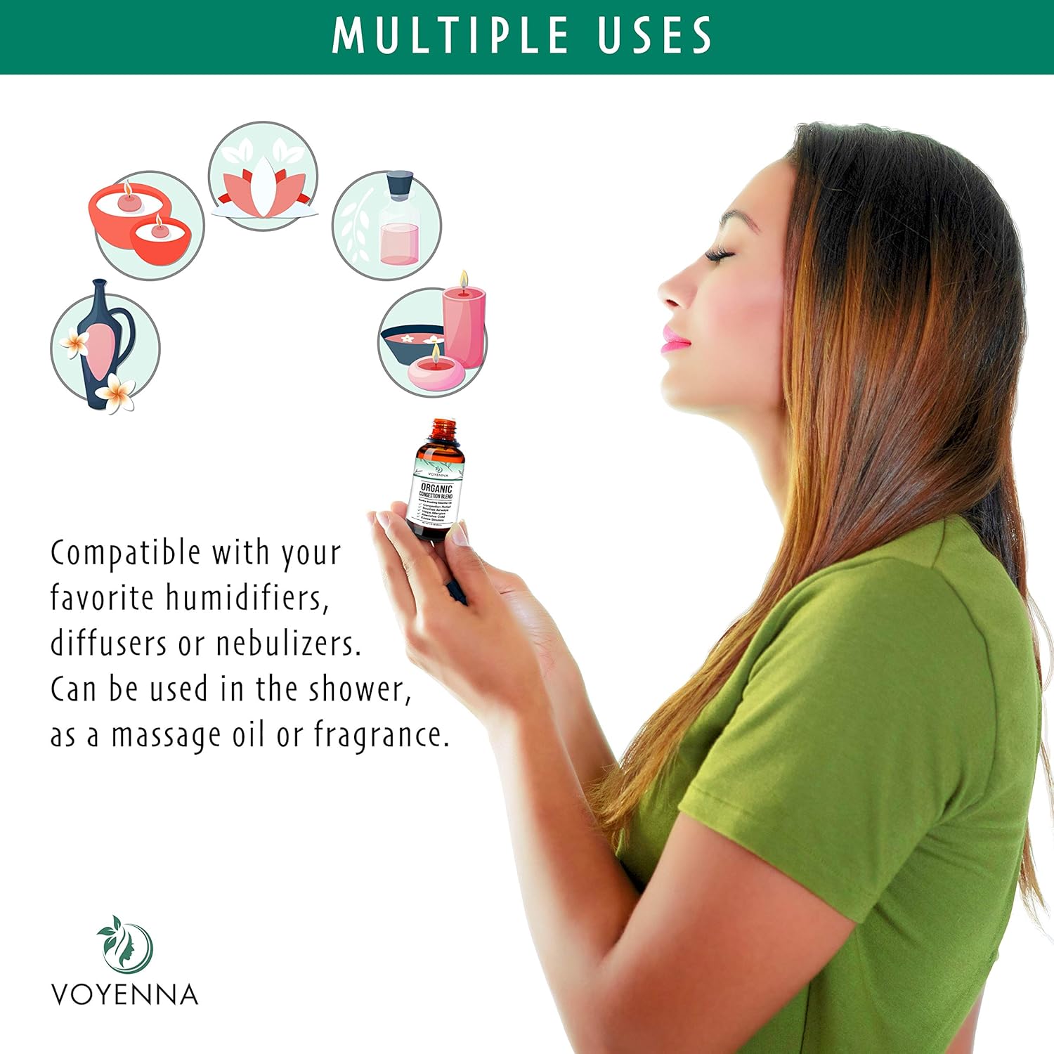 Essential Oil Blend for Diffuser Aromatherapy with Peppermint and Eucalyptus