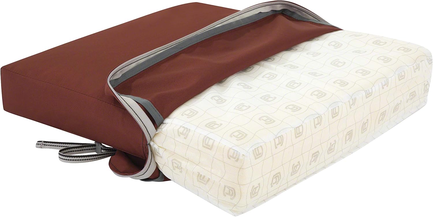 Classic Accessories Ravenna 25x25x5 Inch Water-Resistant Square Seat Cushion Slip Cover