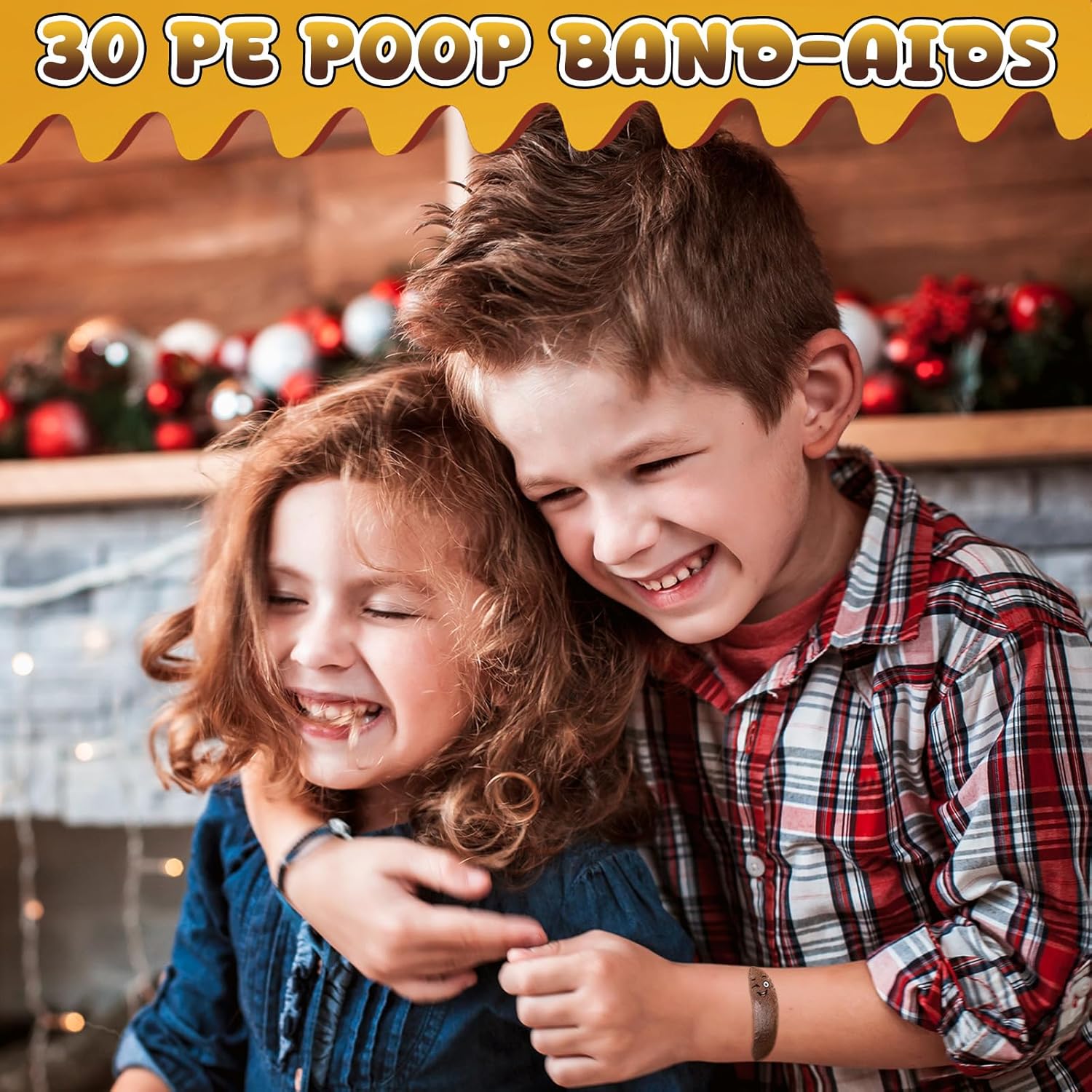 Nuanchu 30pcs Funny Poop Bandages Waterproof Humor First Aid Gifts