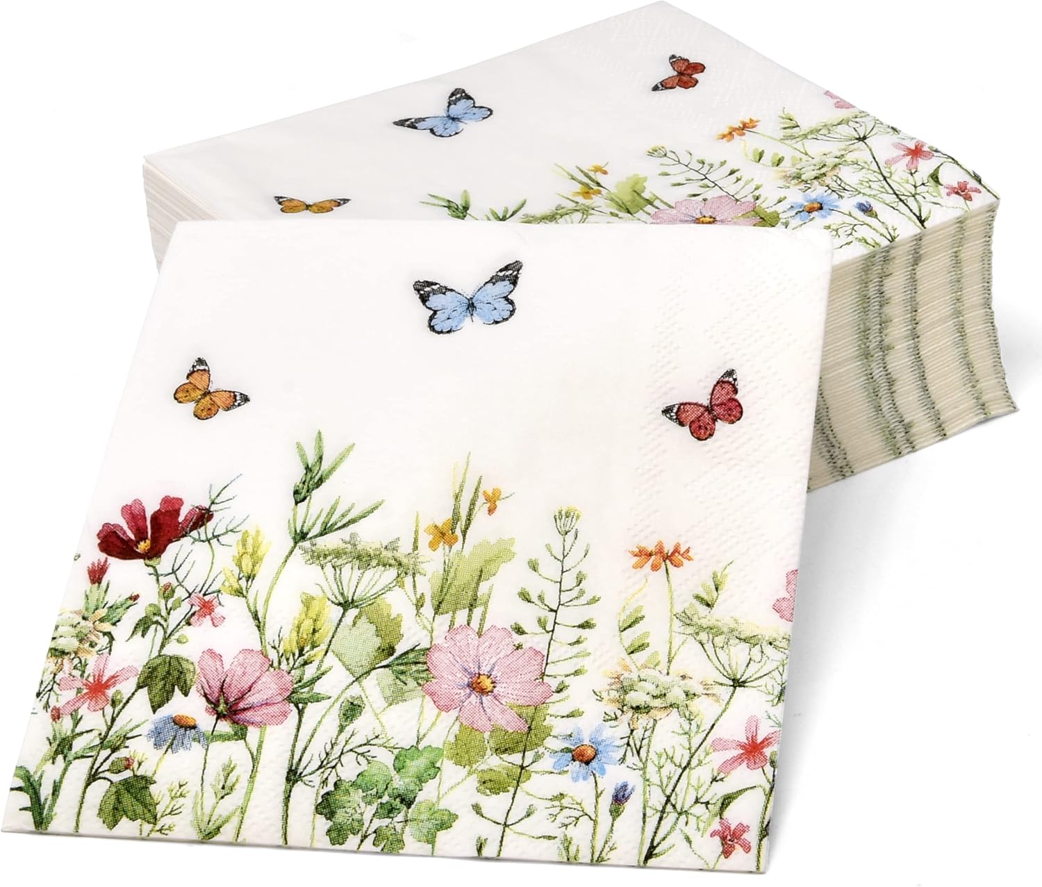 Gift Boutique 100 Pcs Floral Cocktail Napkins