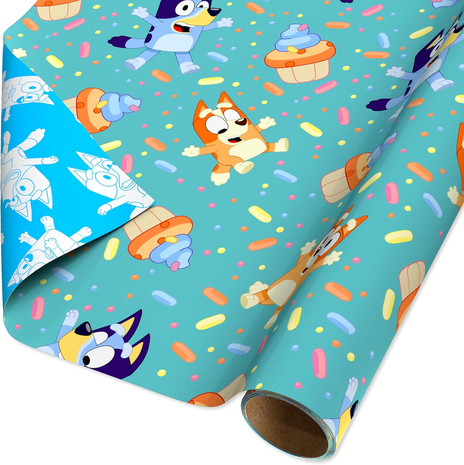American Greetings Reversible Bluey Wrapping Paper 40 sq ft