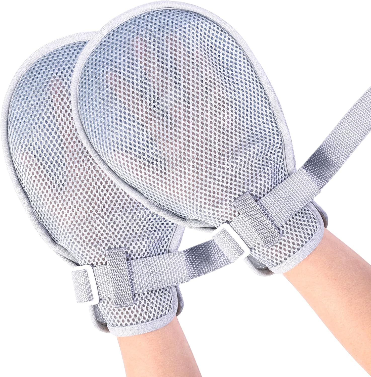 Medical Restraint Gloves - 2Pcs Washable for Seniors