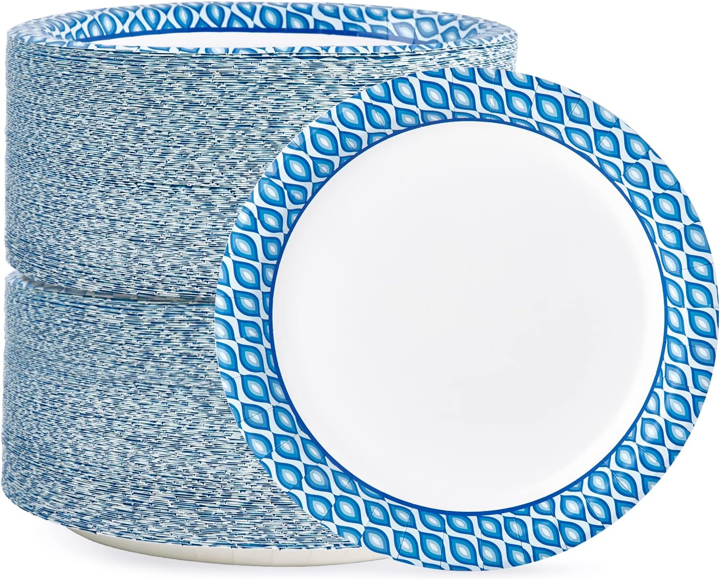MUCHII 8375 Inch Disposable Paper Plates 300 Count