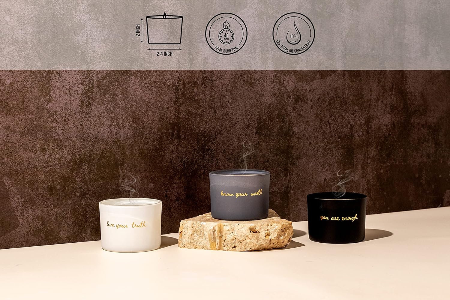Aromatherapy Candle Set Natural Soy Candles for Stress Relief Relaxation