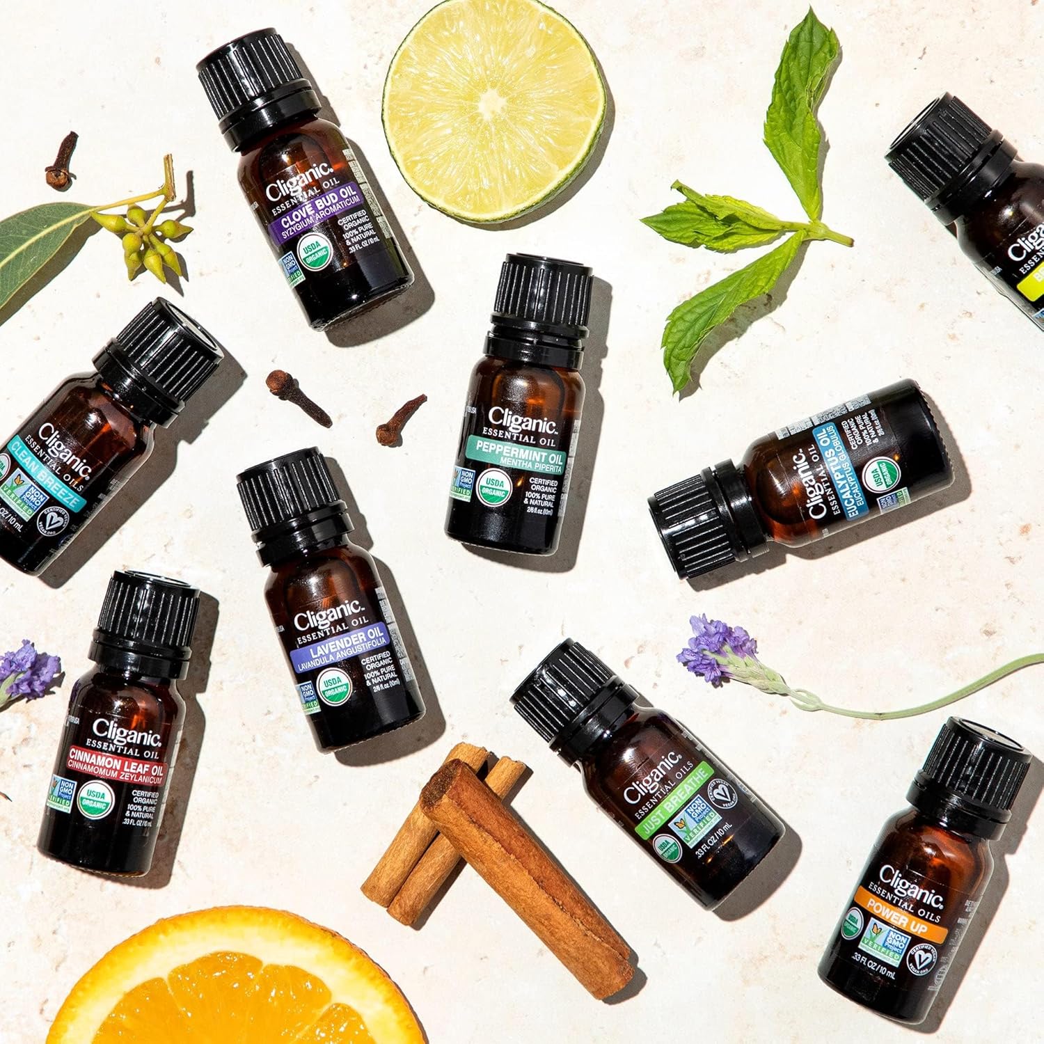 Cliganic USDA Organic Lemon Essential Oil 100 Pure