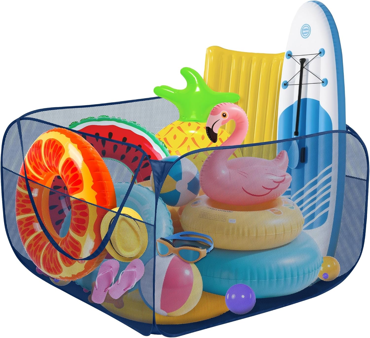 Hahood Pop-up Pool Toy Storage Bin 47x47x31 Inch