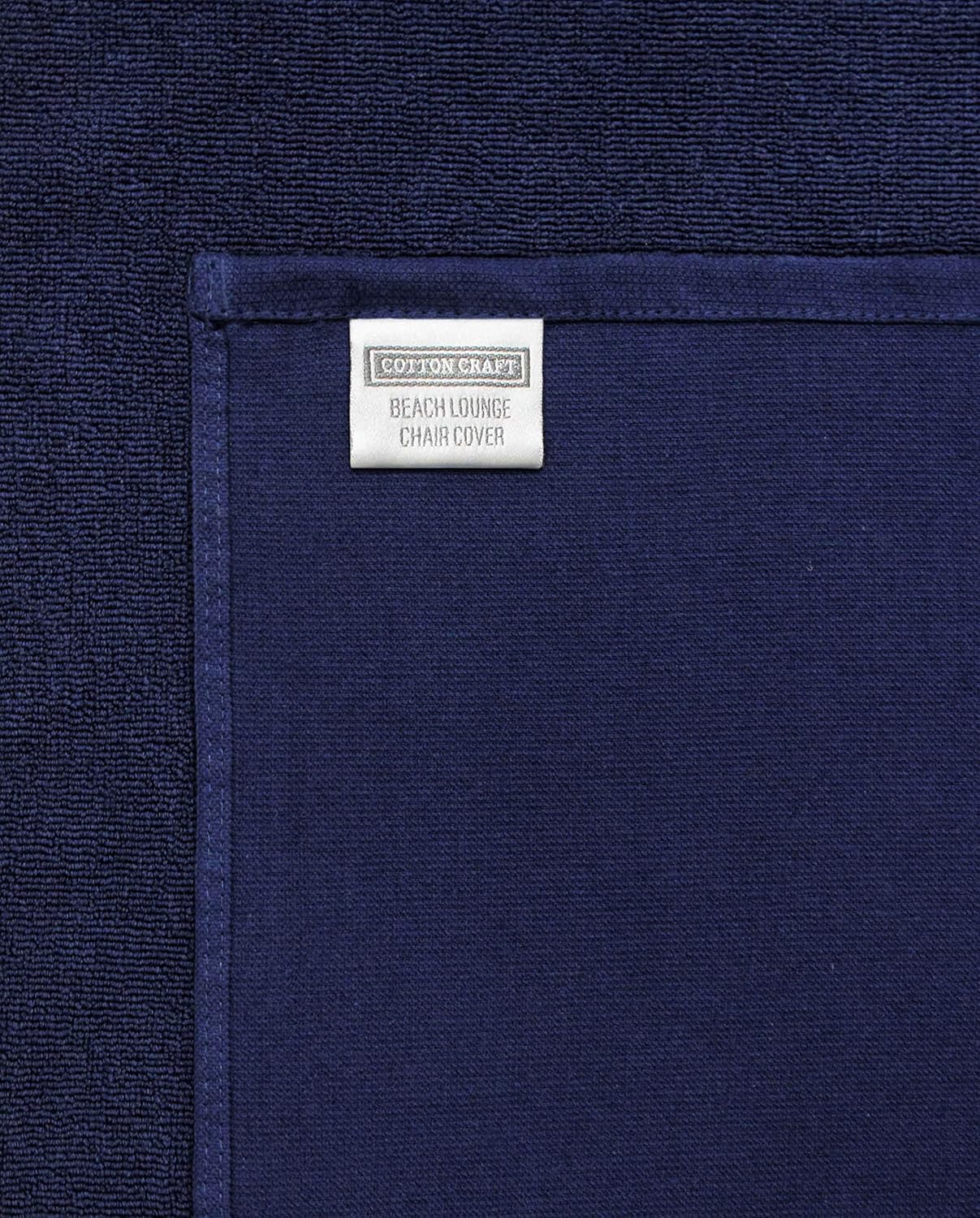 COTTON CRAFT Pool Lounge Chair Cover 2 Pack Navy Blue