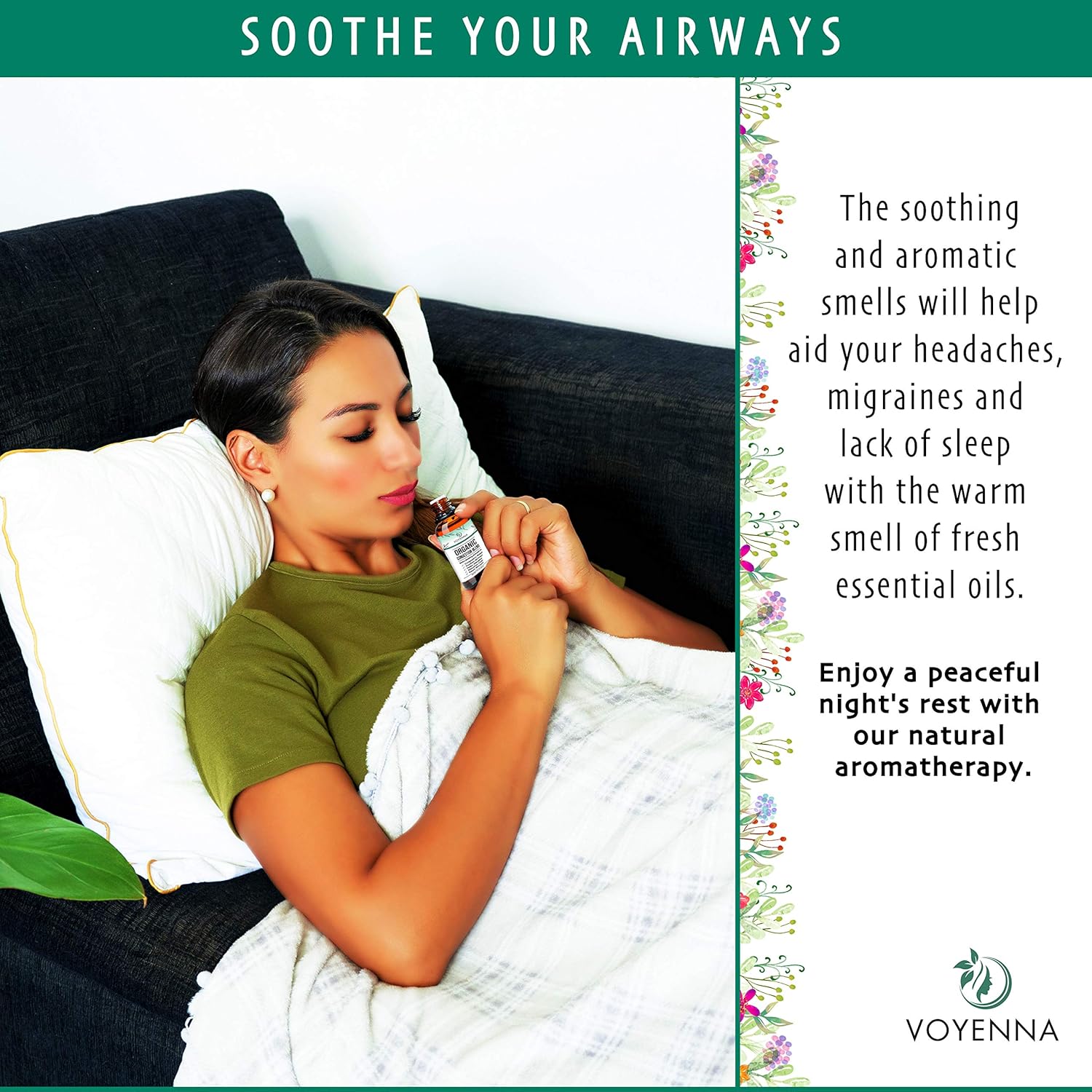 Essential Oil Blend for Diffuser Aromatherapy with Peppermint and Eucalyptus
