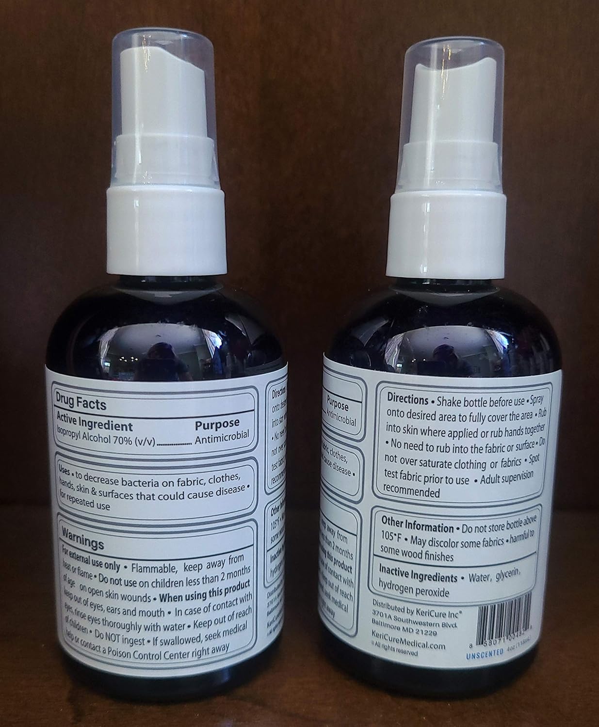 Medical 2 Pack Hand Sanitizer Spray Unscented 70 Isopropyl Alcohol