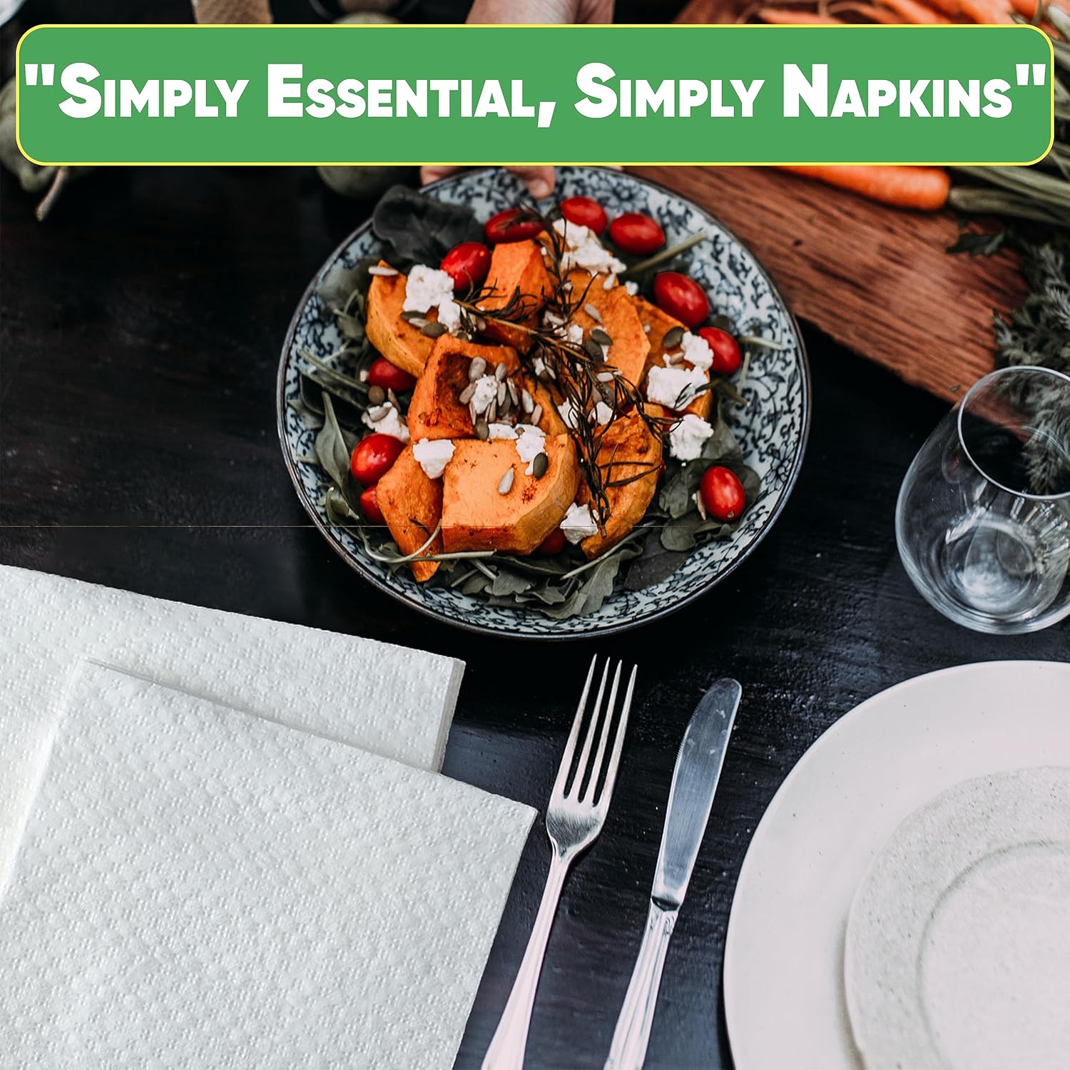 Perfect Stix Elegant Lunch Napkin 1 Ply White