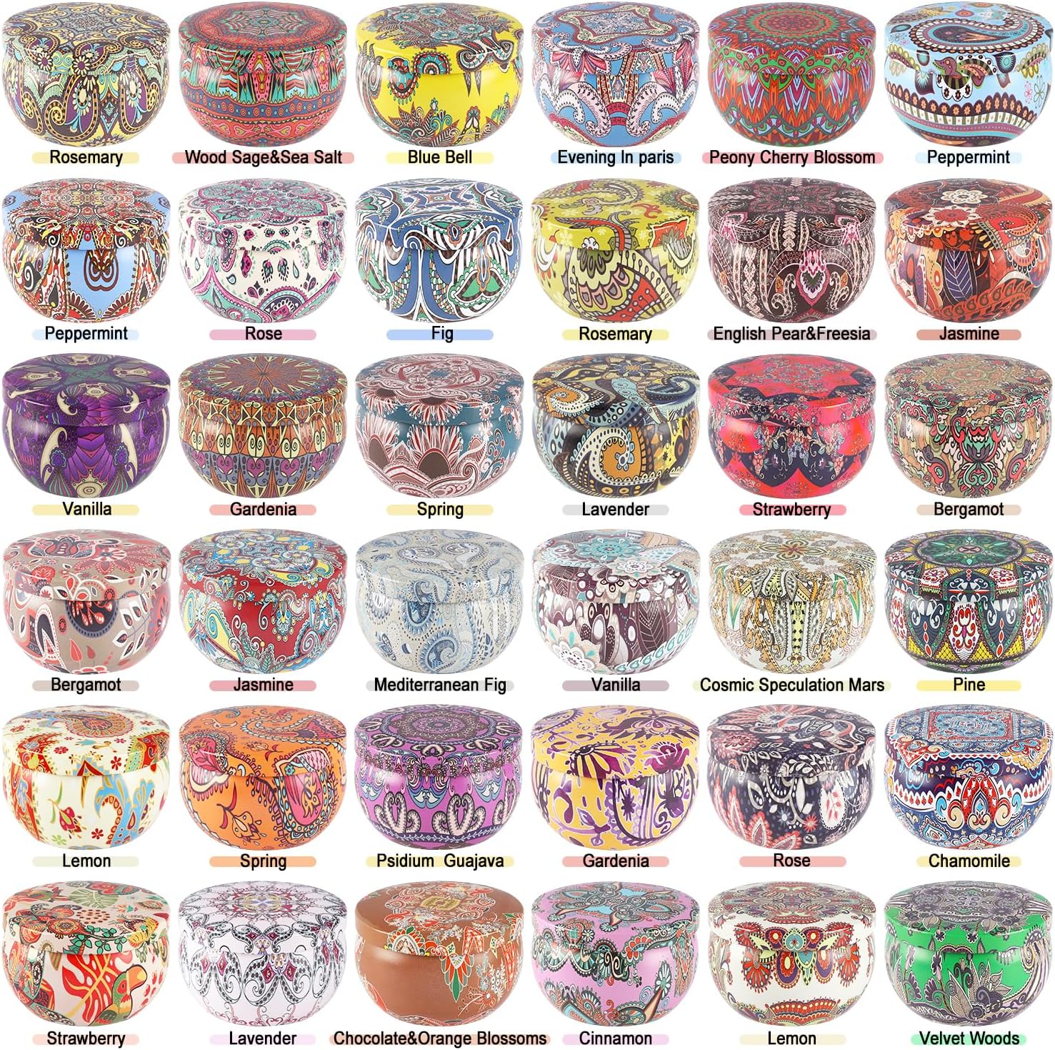 36 Pack Scented Candles for Home and Travel
